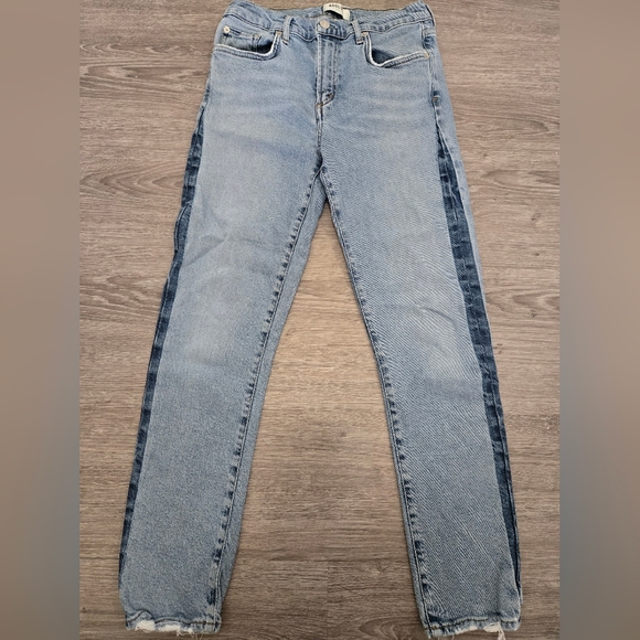 Agolde Denim - Womens Agolde Two-Tone Jeans